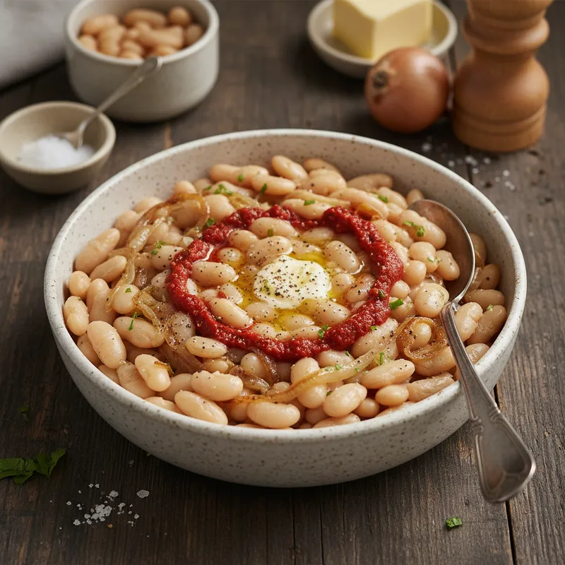 Sütlü Kuru Fasulye tarifi - 4 kişilik 94 TL maliyet