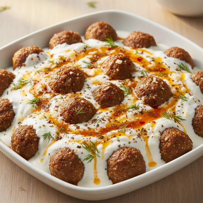 Yoğurtlu İrmik Köftesi tarifi görseli - 6 kişilik, 87 TL maliyet