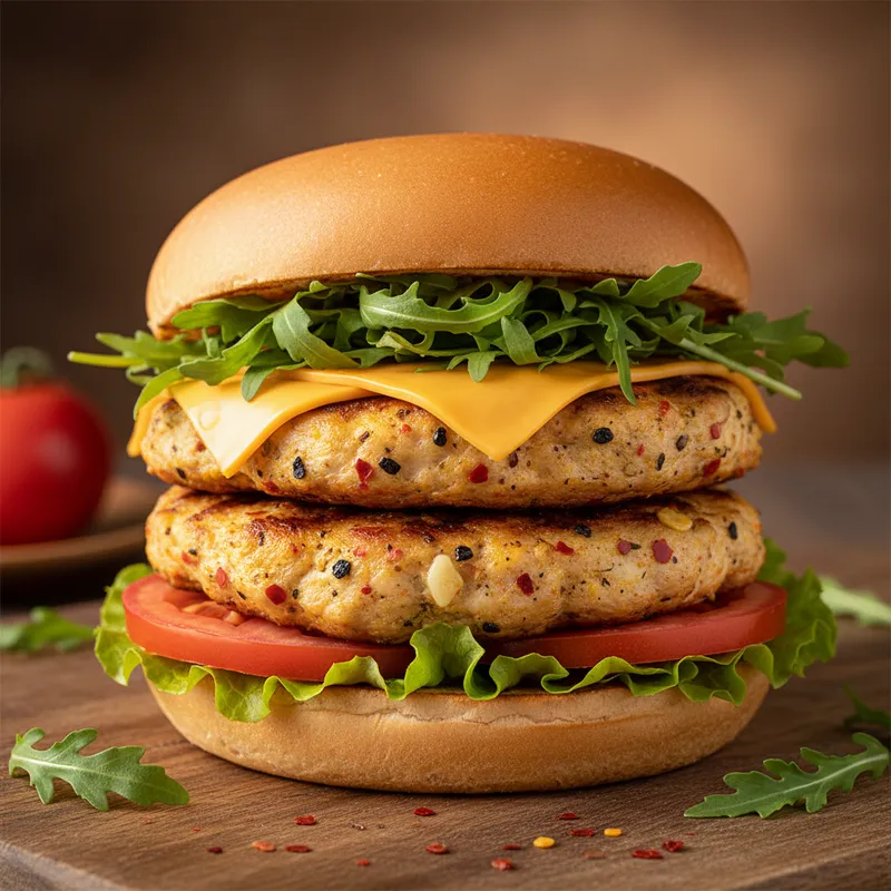 Ev Yapımı Tavuk Burger tarifi görseli - 2 kişilik, 331 TL maliyet