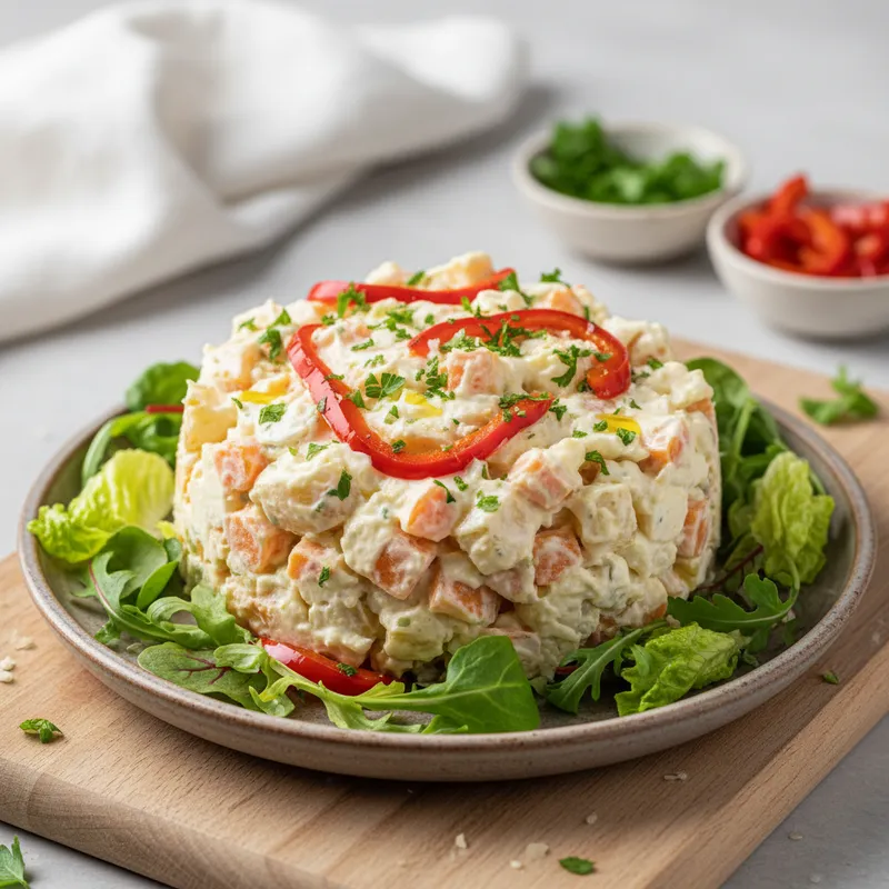 Labneli Patates Salatası tarifi - 4 kişilik 85 TL maliyet