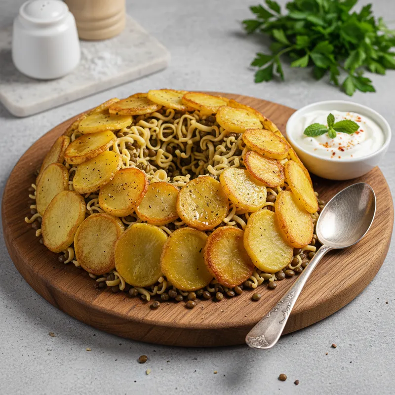 Patatesli Erişte Pilavı tarifi - 6 kişilik 131 TL maliyet
