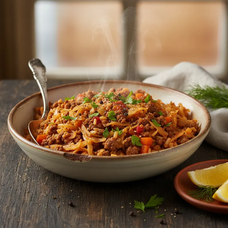 Kıymalı Kapuska tarifi görseli - 6 kişilik, 244 TL maliyet