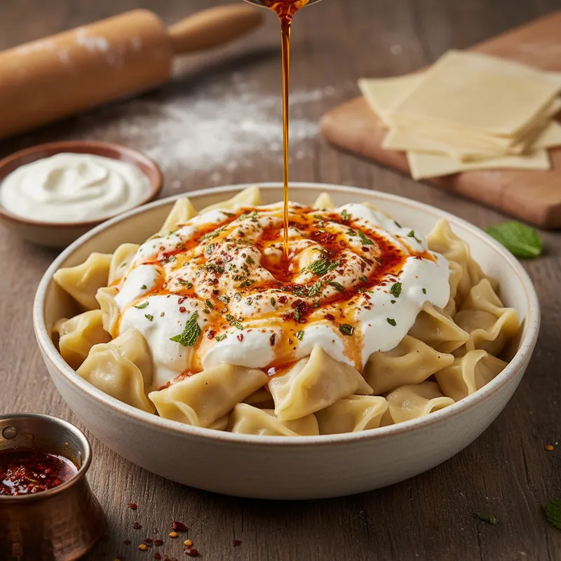 Ev Yapımı Mantı tarifi görseli - 2 kişilik, 123 TL maliyet