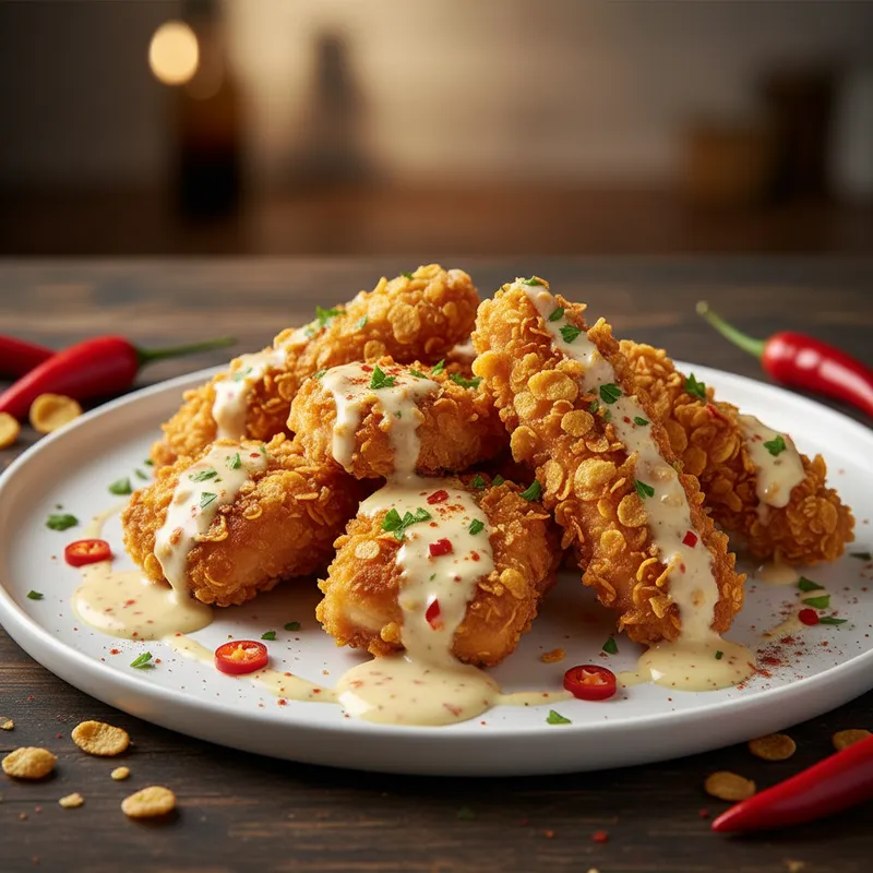 Soslu Çıtır Tavuk tarifi görseli - 4 kişilik, 217 TL maliyet